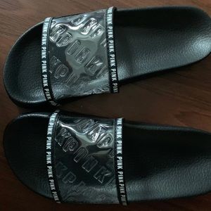 Vs pink slides never worn